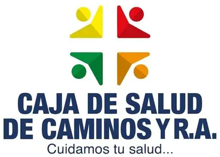 Logo de la Caja de Salud de Caminos: Cuidamos tu salud